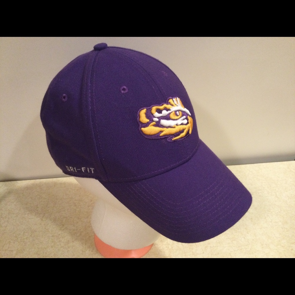 LSU Fitted Nike Dri-Fit Cap  Fighting Tigers